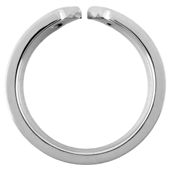 CARTIER 18k Silver 2C Ring #50 - Picture 3 of 7